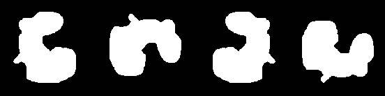 \begin{figure}
\begin{center}
\epsfig{file=blob.eps,width=1.2in}\epsfig{file=blo...
....eps,width=1.2in}\epsfig{file=blob.M.90.eps,width=1.2in}\end{center}\end{figure}